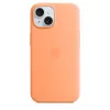 Apple iPhone 15 Funda de silicona con MagSafe – Orange Sorbet