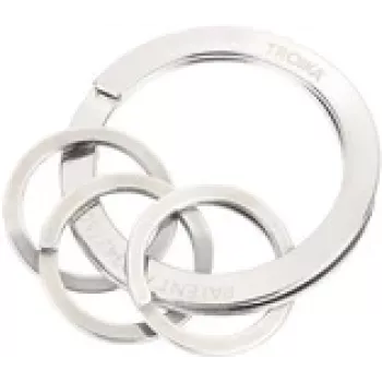 Llavero TROIKA NAIL GUARD plateado acero inoxidable 6 mm altura 3,5 cm diámetro