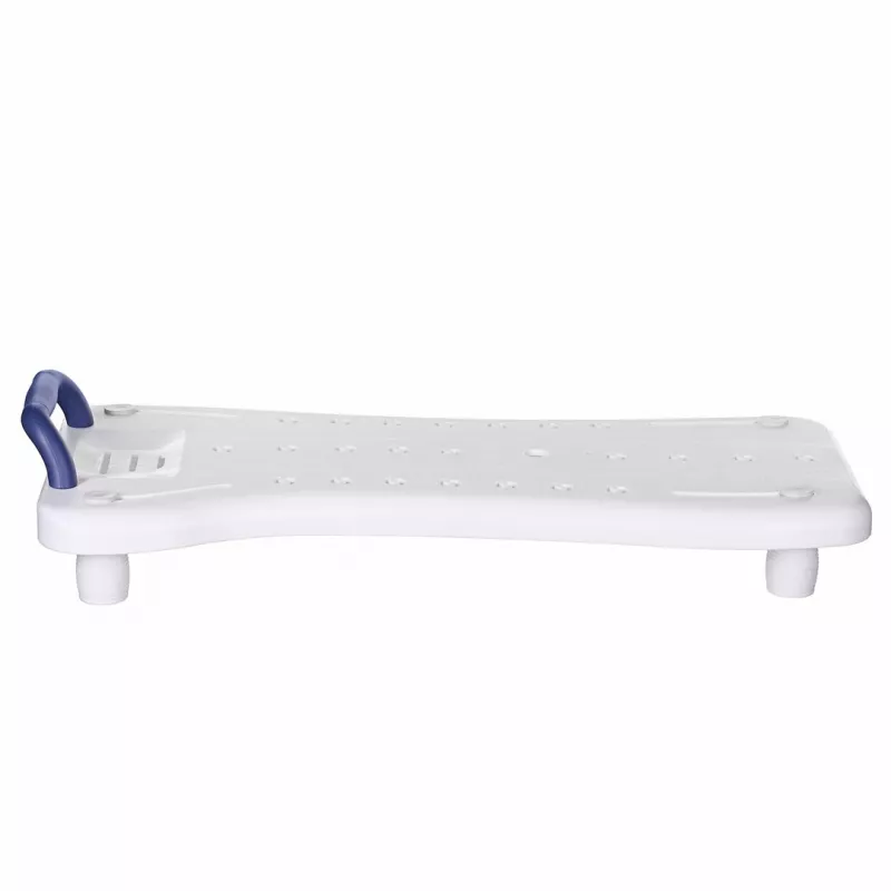 Asiento de bañera ActionMed LW300AM con asa de sujeción – ayuda blanca para la bañera, resistente a la humedad, orificio para colgar