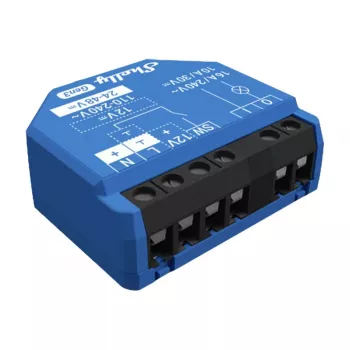 Interruptor inteligente Shelly 1 Gen3 – inalámbrico, 240 V AC, carcasa de plástico, 42×16×37 mm, pack de 4