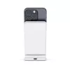 Cargador inalámbrico Crong CRG-MSS-WHT 10W carga rápida para dispositivos compatibles con Qi