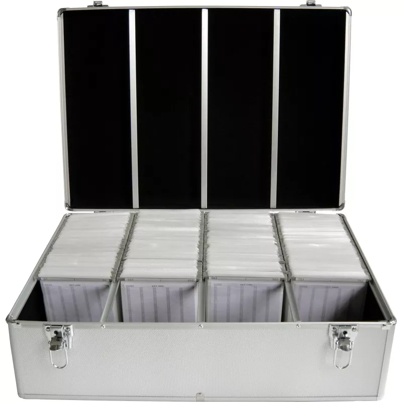 Funda MediaRange BOX78 para 1000 discos Plata