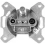 Toma de TV coaxial Televes SD33ST-DC plata para montaje en pared