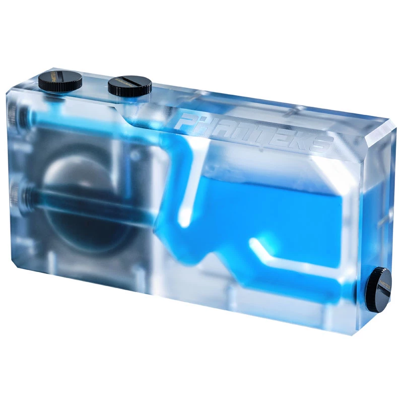 Phanteks Glacier R160C depósito, placa trasera de acrílico transparente, DRGB LED
