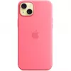 Funda de silicona Apple MWNE3ZM/A para iPhone 15 Plus con MagSafe, rosa