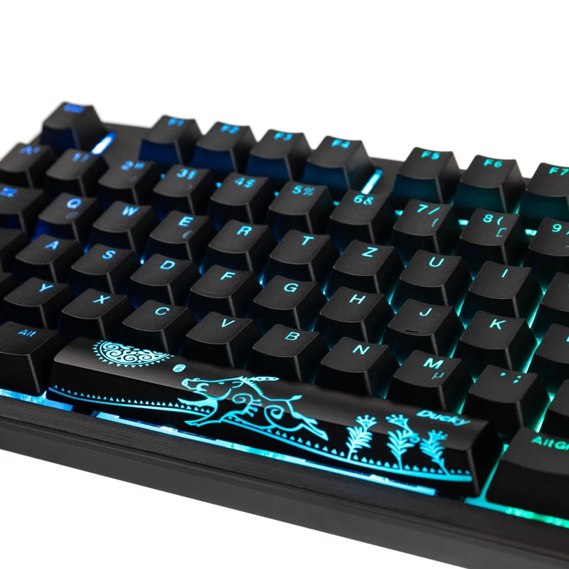 Teclado gaming Ducky Shine 7 USB alemán negro