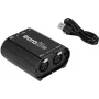 Interfaz DMX EUROLITE USB/LAN-DMX 2x512ch (modelo 51860117) — conexión USB y Ethernet para control de iluminación