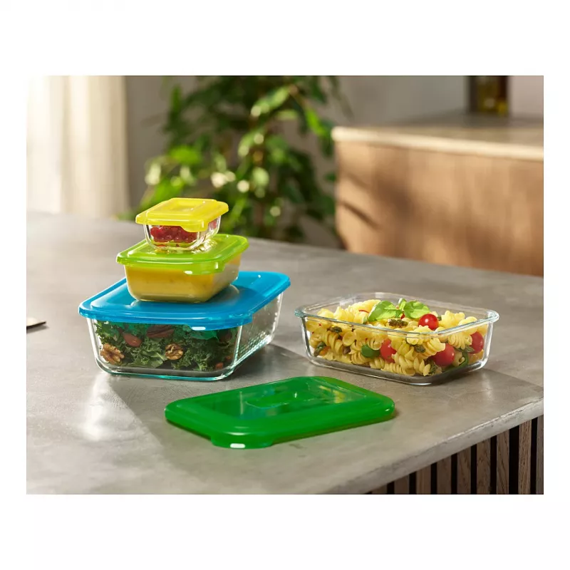 Joseph Joseph Nest recipientes de almacenaje – juego de vidrio de 4 piezas