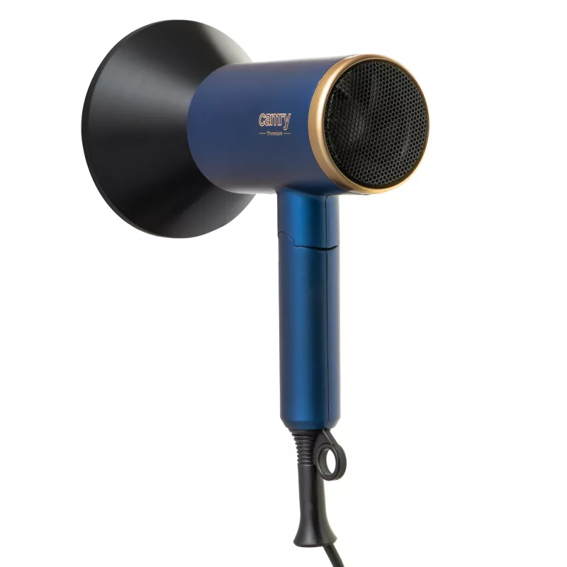 Camry | Secador de pelo | CR 2268 | 1800 W | 2 niveles de temperatura | Función iónica | Boquilla difusora | Azul/Oro