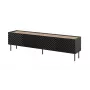 Mueble TV 4D ONDA 200x40x35-54 negro (vertical o montado en pared)
