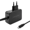 Qoltec 52386 Cargador GaN POWER PRO | 1xUSB-C | 65W | 5-20V | 3-3,25A | negro