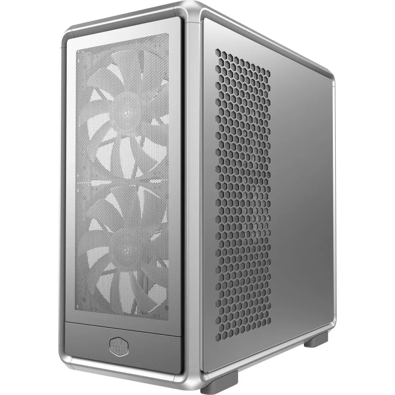 Caja de PC semitorre Cooler Master MasterFrame 600 Mesh plata — compatible con ATX/EATX, frontal 2×200mm, unidades 2,5