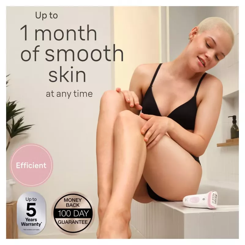 Braun Silk-epil 7 SE7-060 Depiladora, 40 pinzas, rosa/blanco