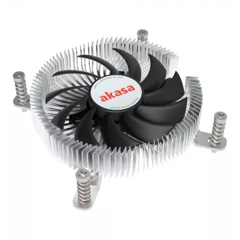 Disipador híbrido Akasa Intel LGA1700 7,5 cm Aluminio Negro