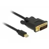 Adaptador de cable de vídeo DeLOCK 83988 Mini DisplayPort a DVI-D 1m
