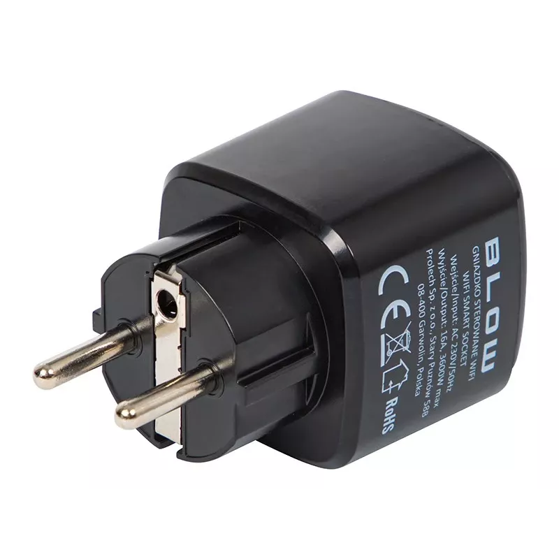 Enchufe inteligente BLOW TUYA V3 controlado por WLAN 16A, enchufe individual, encendido/apagado remoto