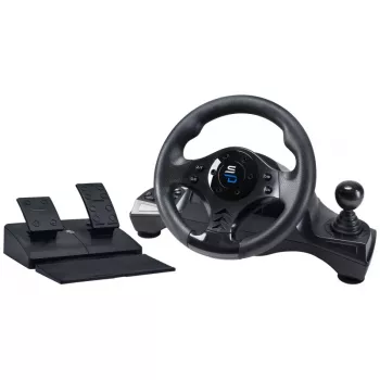 Volante + pedales Subsonic SA5156-NG rotación 270° USB negro