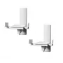 B-Tech VENTRY - Soportes de pared para altavoces con fijación lateral y función de inclinación y giro (par)