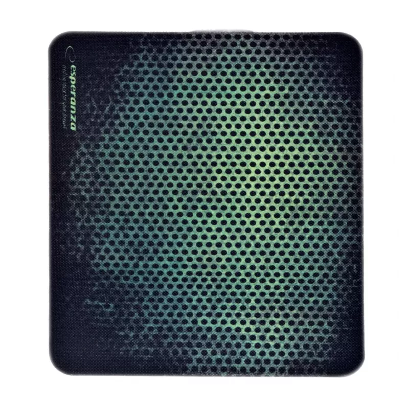 Alfombrilla de ratón ESPERANZA EGP102G — alfombrilla gaming de goma 300×240 mm, 3 mm, verde/negro, antideslizante