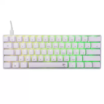 Teclado mecánico White Shark Shinobi-2 Brown Switch US-Layout — diseño compacto, interruptores Brown
