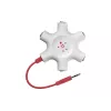 Belkin F8Z274BT - verde - blanco - 1x 3,5 mm - 5x 3,5 mm - macho - hembra