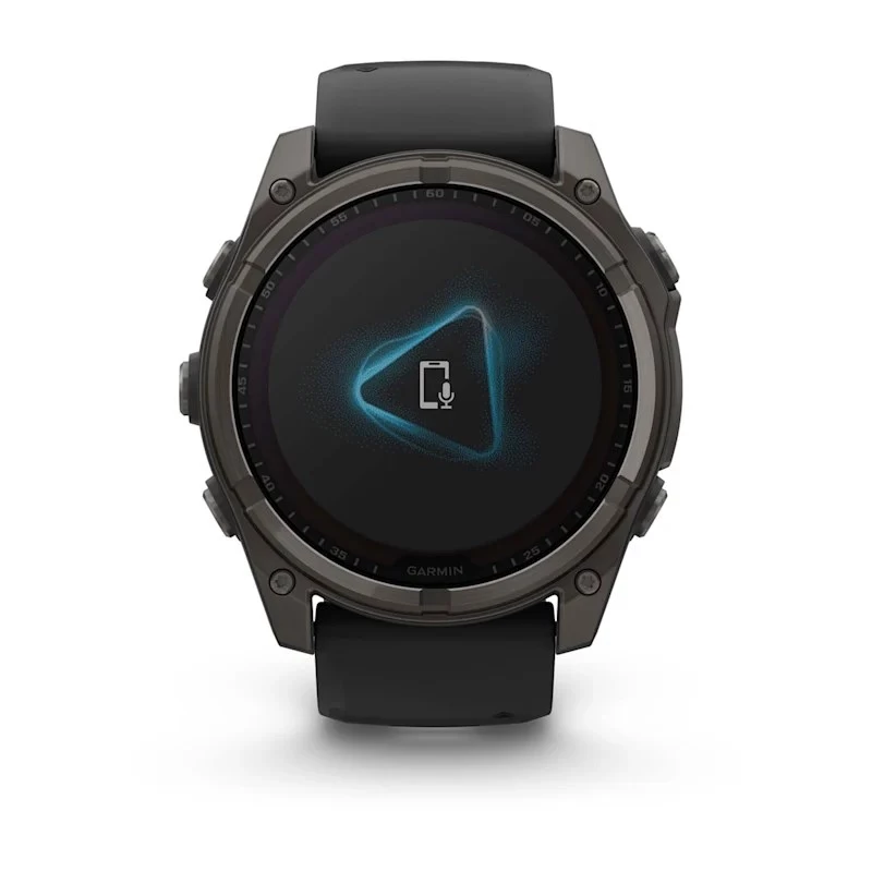 Garmin fenix 8 Solar Sapphire reloj inteligente 51 mm, 1,4" AMOLED 280 x 280 pantalla táctil, GPS, Wi-Fi, titanio, correa de silicona negra