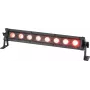 Barra en T LED EUROLITE 51914098 8 QCL Barra de luz con certificación IP, 8 LEDs QCL, protegida contra la intemperie