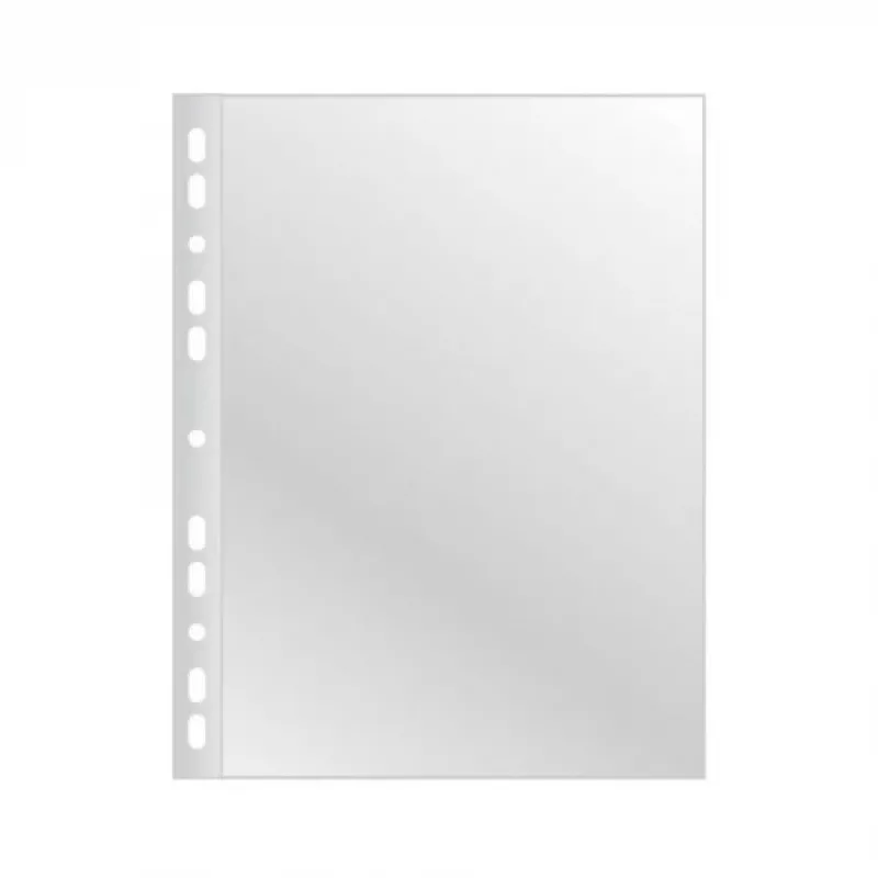 AD Class funda perforada cristal transparente A4 60 µm, bolsa de 100 uds.