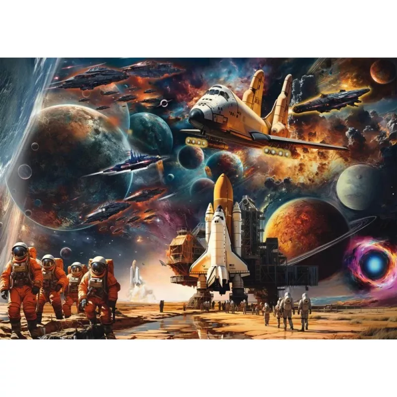 Puzzle Schmidt Spiele Michele Farella 1000 piezas — ilustración de viaje espacial