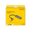 Estación de acoplamiento y replicador de puertos para portátil DeLOCK 64282 con cable USB 3.2 Gen 1 (3.1 Gen 1) Type-C gris (64282)
