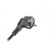 Regleta de enchufes LANBERG PDU-03E-0200-BK — 1HE, 3 tomas Type-E, 220–250 V, 16 A, cable de 2 m, negro