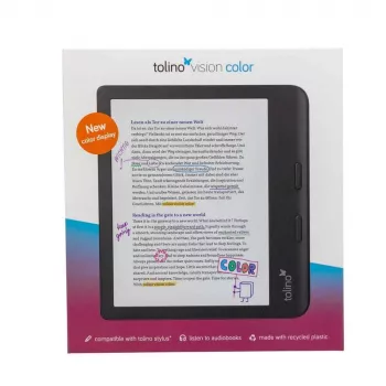 Tolino E-Book-Reader pantalla táctil Wi-Fi negro