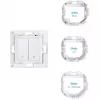 Interruptor de pared Shelly WS2 2 canales Blanco — Interruptor WiFi de pared de 2 canales Shelly WS2