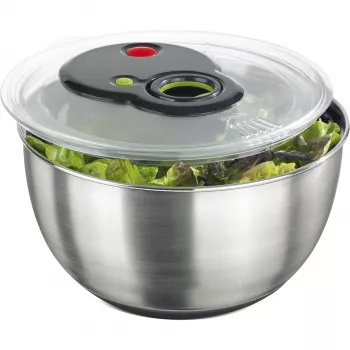 Centrifugadora de ensaladas EMSA Turboline 513441 - acero inoxidable, 4,5 L