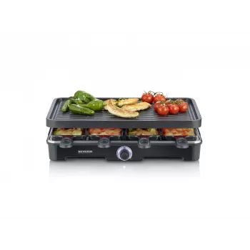 Raclette y parrilla Severin RG 9670 8 personas 1400 W negro