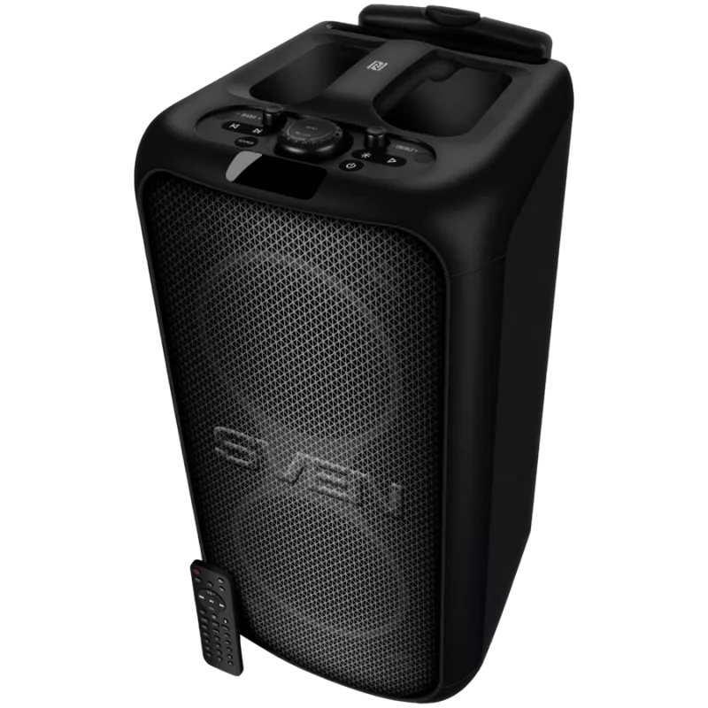 Altavoz portátil para fiestas Sven PS-1000 160 W, Bluetooth, FM, karaoke, negro