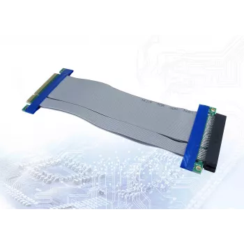 Tarjeta de interfaz Inter-Tech 88885364 PCIe azul gris