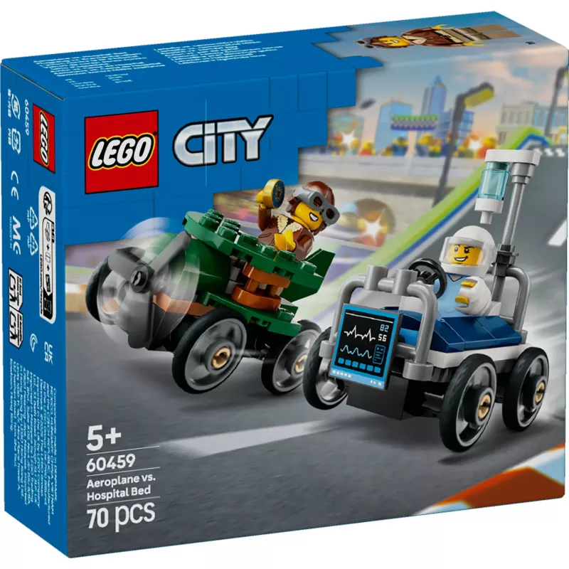 LEGO CITY 60459 Avión contra cama de hospital