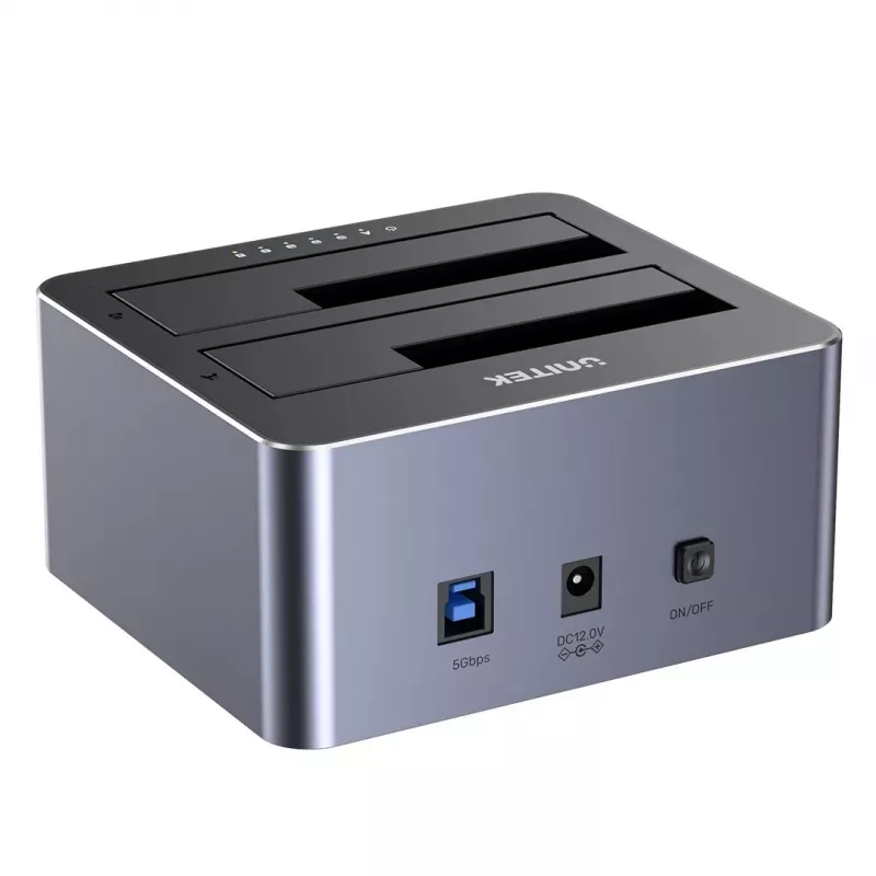 Unitek Estación de clonación 2X SATA 2,5/3,5 USB 5GB