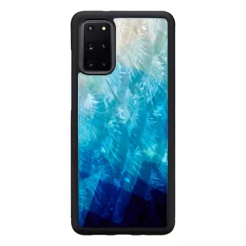 Funda protectora iKins para Samsung Galaxy S20+ — acabado blue lake negro