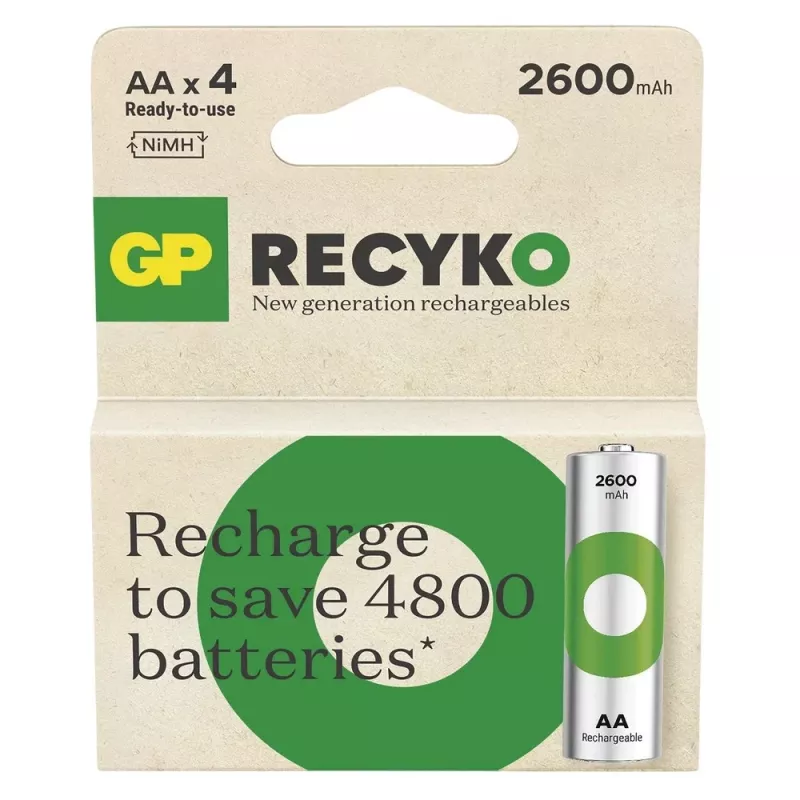 Pilas R6/AA NI-MH 2 600mAh Blíster 4 uds.