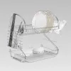 Escurridor de platos Maestro MR-1025-38, acero lacado, estructura doble, 38 cm, acabado cromado