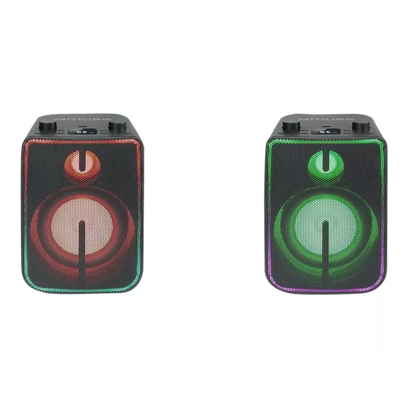 Altavoz monolítico portátil Muse M-1802 DJ Negro