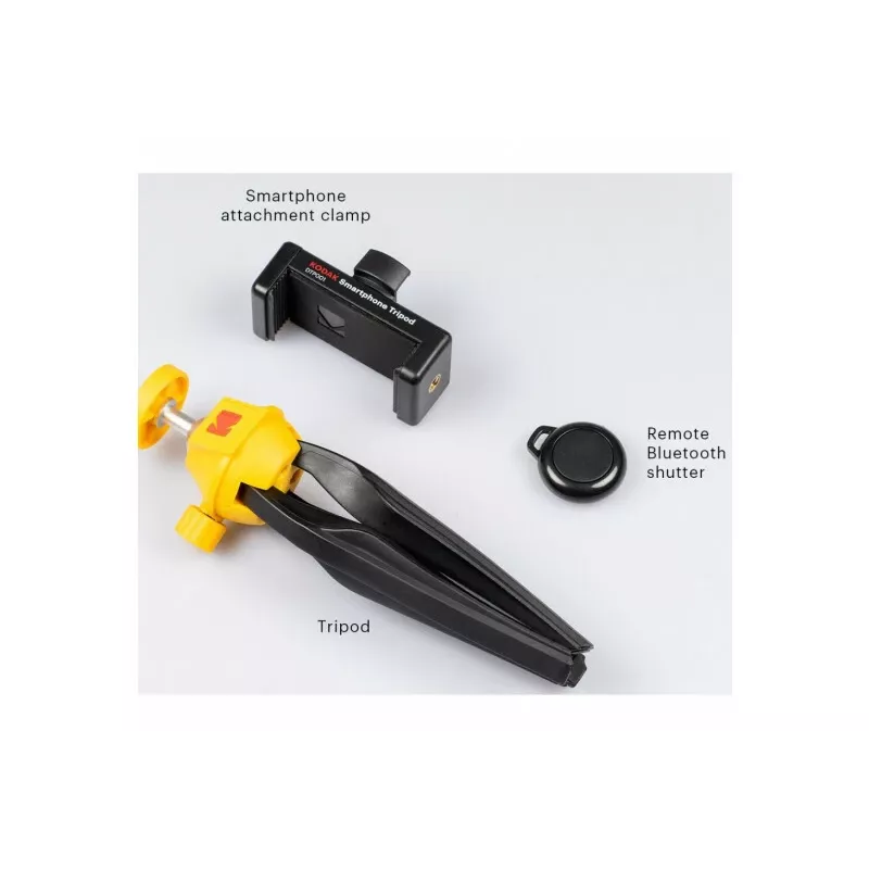 Kodak KTP001 Mini trípode para smartphone con disparador remoto Bluetooth