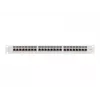 Panel de parcheo Lanberg PPS7-1024-S de 19 pulgadas 1U, 24 puertos, Cat7, FTP apantallado, gris