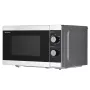 Sharp YC-MG01E-S microondas combinado con grill, 20 l, 800 W, de libre instalación, plata/negro