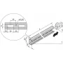 SCHROFF GUÍA EN C PARA ARMARIO 600W 450L 4X - Accesorio para rack (22114455)