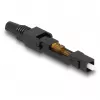 Conector rápido de fibra óptica DeLOCK SC simplex macho APC montaje en campo