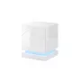 Set de mesitas de noche cama meble QIU, 2 uds., MDF, blanco alto brillo, 46×41,5×53 cm