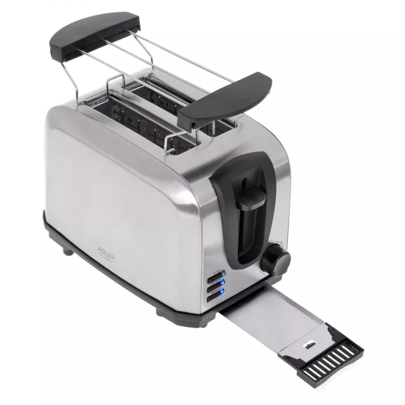 Tostadora Adler AD 3222 2 rebanadas 1000 W Plata